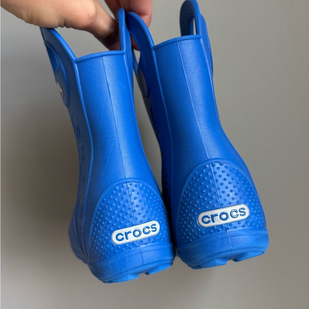 CROCS  Limited collection Handle It Lightning Bolt Rain Boots size C9 - Picture 8 of 9